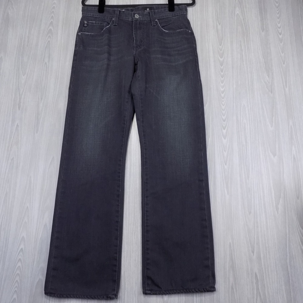 AG Adriano Goldschmied The Protégé Jeans Mens 31x34 Grey Straight Leg‎ EUC
